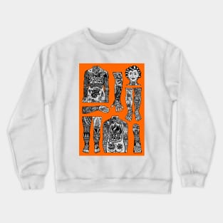 Tattoo Age - Orange Crewneck Sweatshirt